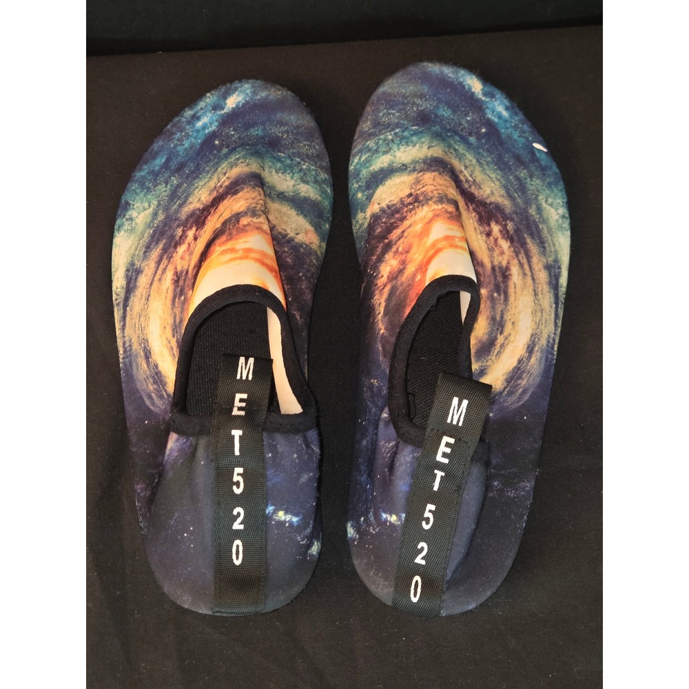 MET520 Water Shoes Galaxy Print Swim Beach Pool‎ Aqua Socks